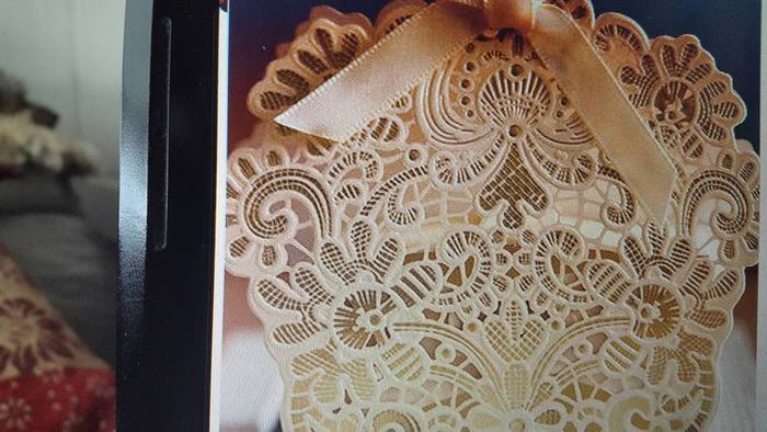 Gold lace effect favor Boxes