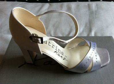 White Satin Shoes