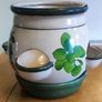 Ceramic Spice Planter Pot: Gardening Container Image 3