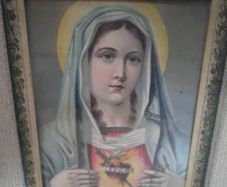 Vintage Madonna Virgin Mary Picture