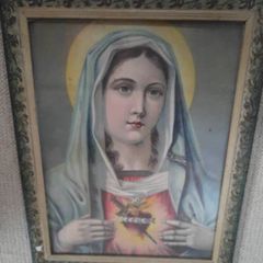 Vintage Madonna Virgin Mary Picture