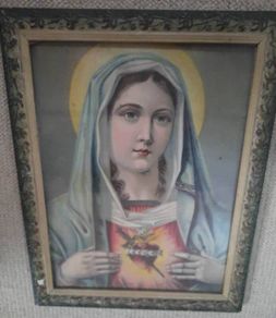 Vintage Madonna Virgin Mary Picture
