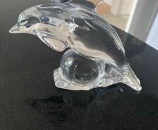 Galway Crystal Glass jumping Dolphin