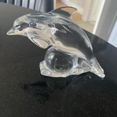 Galway Crystal Glass jumping Dolphin