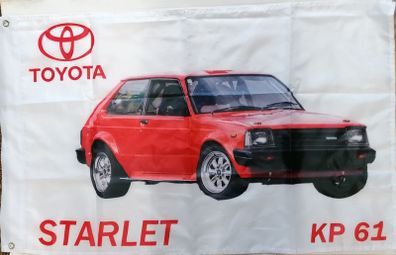 Toyota Starlet KP 61 Flag Red.