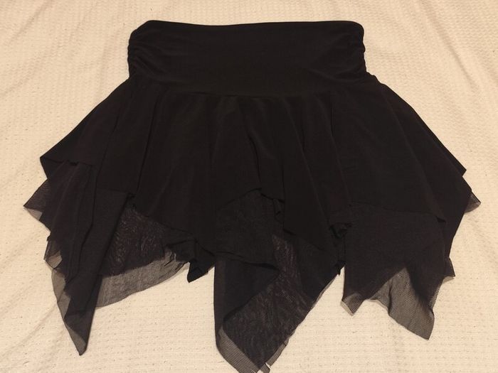 Black Top and Skirt set. Size M