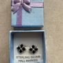 Sterling silver cubic zirconia stud earrings Image 2