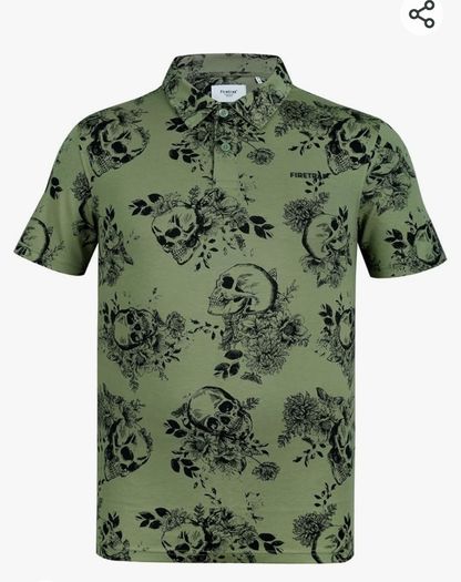 Firetrap Mens Printed Polo Shirt , size M