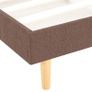 Bed Frame Brown Fabric 135x190 cm Image 5
