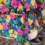 vintage Mister Dee floral wrap blouse small medium Image 2