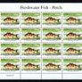 2001 Ireland Freshwater Fish (Perch, Arctic Charr, Pike & Bream) Commemorative Stamps Sheetlet Plate 1A1A1A1A Mint Never Hinged (MNH) Image 2