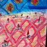 Original Abstract Painting Contemporary Irish Art Eclectic Gold Seascape Image 8