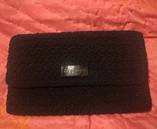 Brand new Large  Liz Claiborne black knitted wallet  Postage included