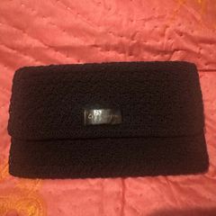 Brand new Large  Liz Claiborne black knitted wallet  Postage included