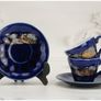 Vintage Japanese 1960s Porcelain Blue Tea/Coffee Set Image 7