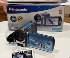 Panasonic SDR-S26 Handheld SD Camcorder - Metallic Blue (Boxed