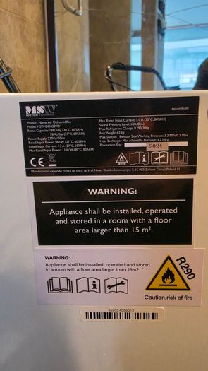 MSW Motor Technics Commercial Air Dehumidifier