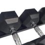 Hex Dumbbells 2.5kg - 30kg + Rack (Full Set) Image 2