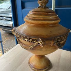 Large 57cm Neoclassical Lidded Urn/Decorative Centerpiece Vessel