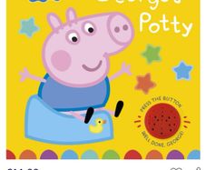Peppa Pig: George's Potty board book EUC