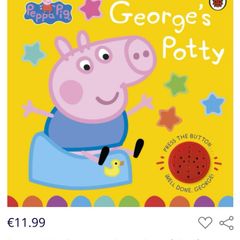 Peppa Pig: George's Potty board book EUC