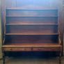19th Century irish mahogany waterfall bookcase Image 2