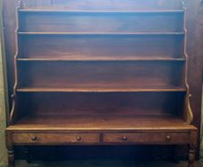 19th Century irish mahogany waterfall bookcase