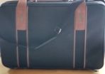 Black Suitcase with Shoulder Strap