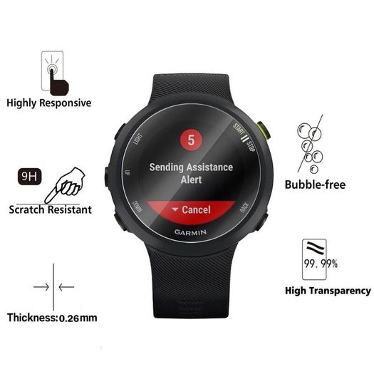 9H Premium Tempered Glass For Garmin forerunner 45 / 45S Screen Protector protective film for Garmin FR 45 / 45S