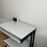 Compact Computer Desk with Keyboard Tray & Wheels Image 2