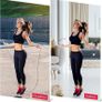 Skipping Rope Adult Fitness, Digital Speed Jump Rope with Counter [Ropeless for Indoor Use] for Women Men and Kids, Weighted Handles, Adjustable Rope, Exercise Equipment for Crossfit Boxing (FREE POSTAGE) Image 4