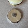 Clamshell Trinket Jewelry Box/Purse  & Roynd Picket compact dual mirror Image 2