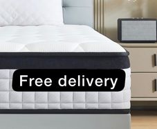 King Size Mattress 5FT,9 Inch 9-Zone Orthopedic Mattress with Memory Foam & Pocket Springs