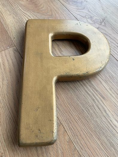 Vintage pub sign, gold painted & hand made