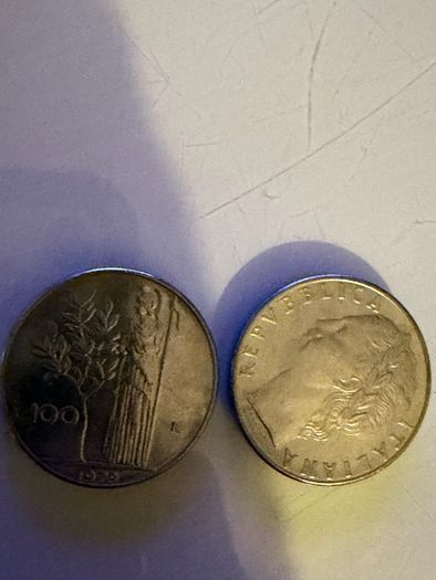 Italian lira coins 1978 and 1979