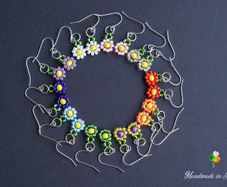 Little Daisy Beaded Earrings in Ten Colours