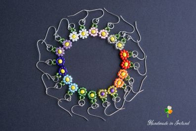 Little Daisy Beaded Earrings in Ten Colours