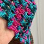 Crochet bamboo yarn shawlette Image 2