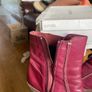 ladies wine boots Image 2