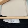 Skirt-VILA - midi- navy. Beautiful dark navy ,elasticated waist with see- through panel from below the knee- gorgeous! Image 2