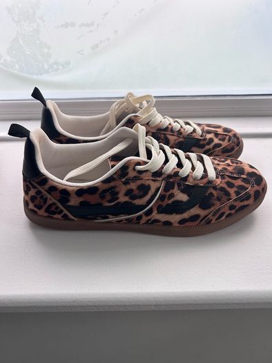 Animal print trainers size 6.5