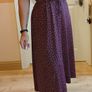 Purple Black Heart Jersey Midi Dress Image 2