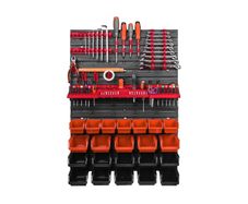 41pcs Storage Sets For Tools Parts Boxes Bins Hooks Pegboard