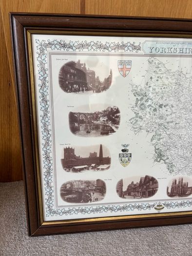 Vintage Framed Print of Yorkshire