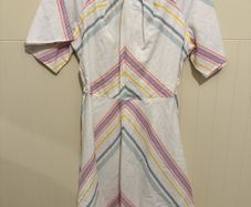Stripe Linen Cotton Knot Dress (13-14years)