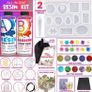 Resin Jewelry Making Kit - Resin Kits for Beginners with Molds and Resin Making Supplies - Silicone Casting Mold, Tools Set and Clear Epoxy Resin for DIY Jewelry Craft (FREE POSTAGE) Image 2