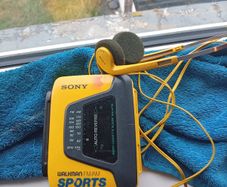 Vintage Sony Walkman Sports WM-AF59. Great condition. Very sturdy/robust.