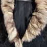 Vintage Real Fur Jacket Size M Elegant Black Glossy Finish, Luxury Evening Wear Image 4