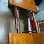 Vintage solid oak adjustable dining table Image 6