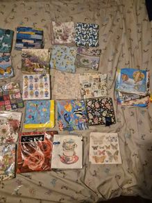 Decoupage napkins